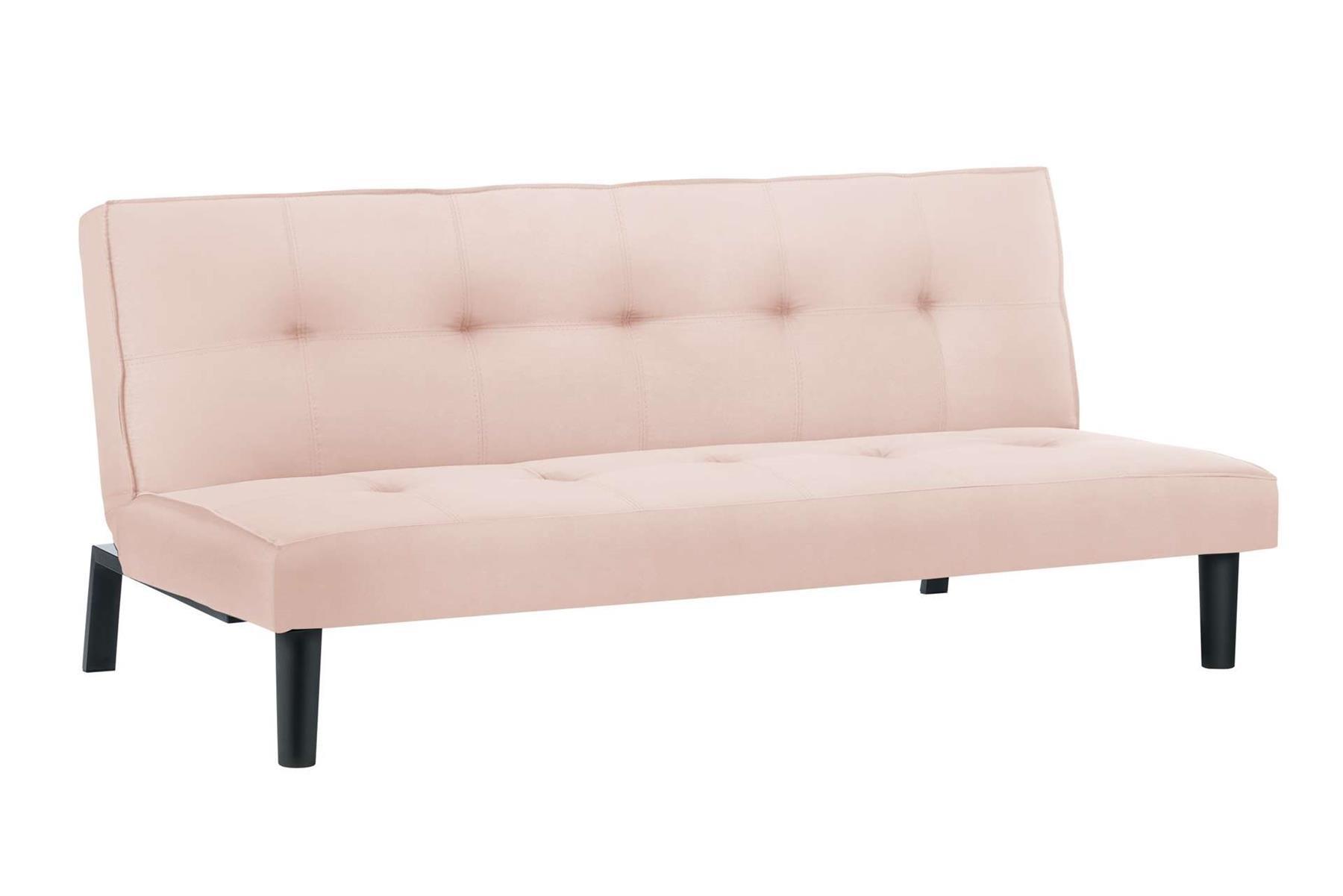 Velvet Sofa Bed Birlea Aurora 3 Seater Settee Modern Fabric